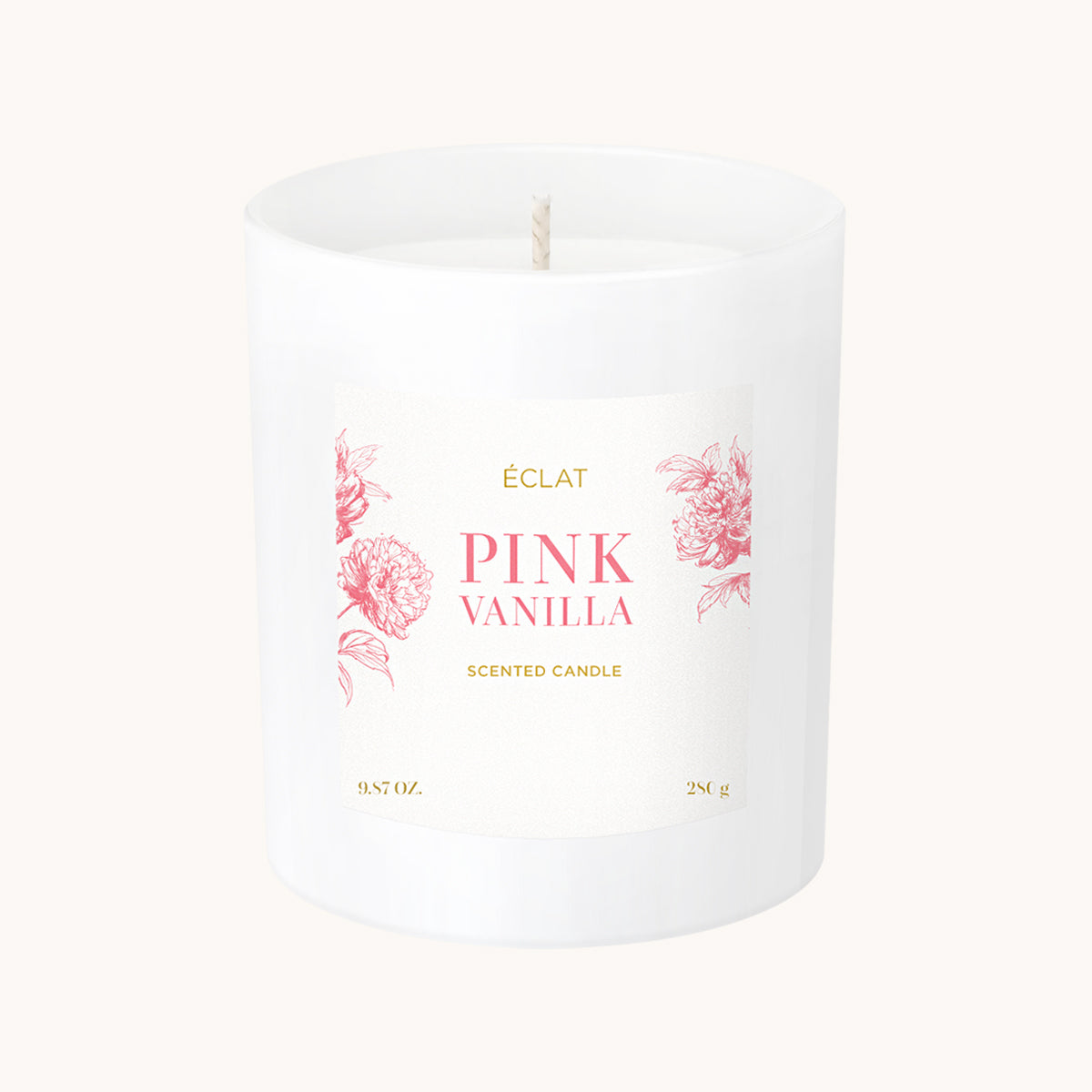 ÉCLAT Pink Vanilla Candela profumata di soia