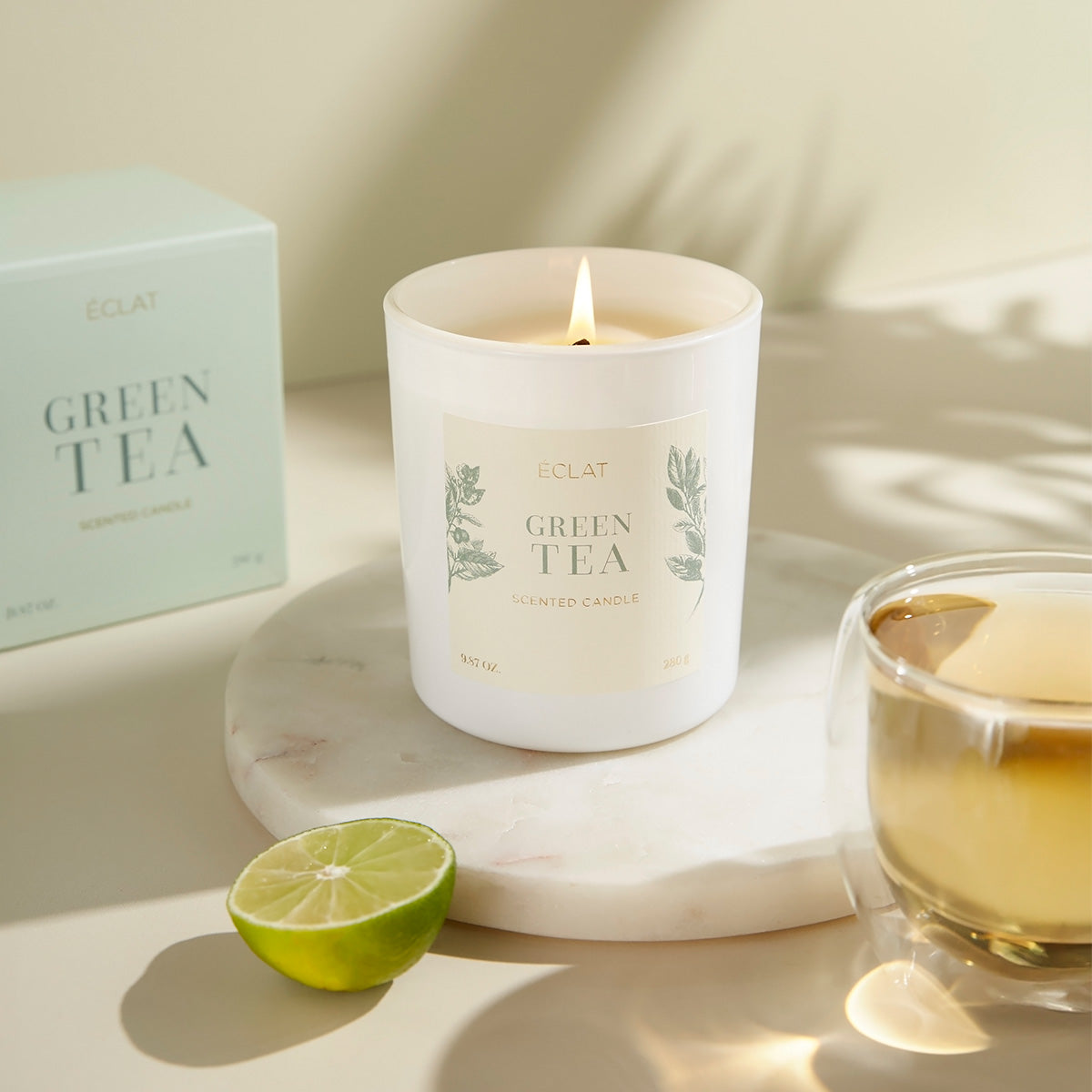 ÉCLAT Green Tea Candela profumata di soia