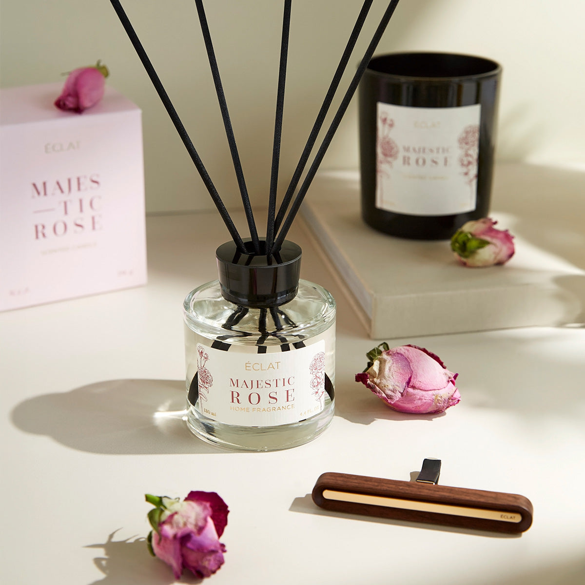 ÉCLAT Majestic Rose Candela profumata di soia