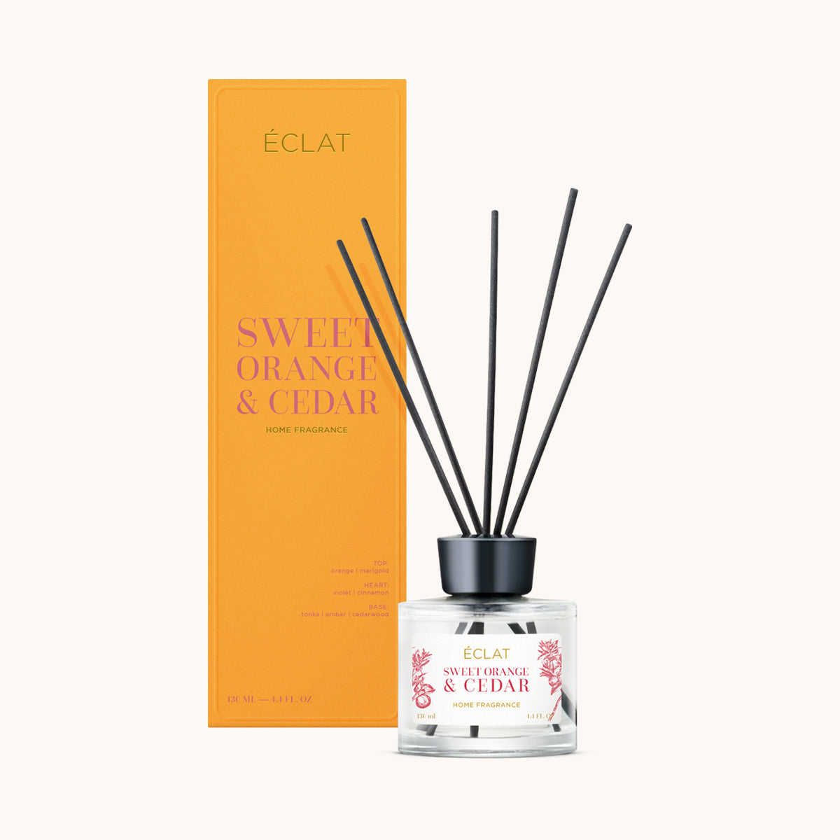 ÉCLAT Sweet Orange & Cedar Bastoncini Profumati per Ambienti