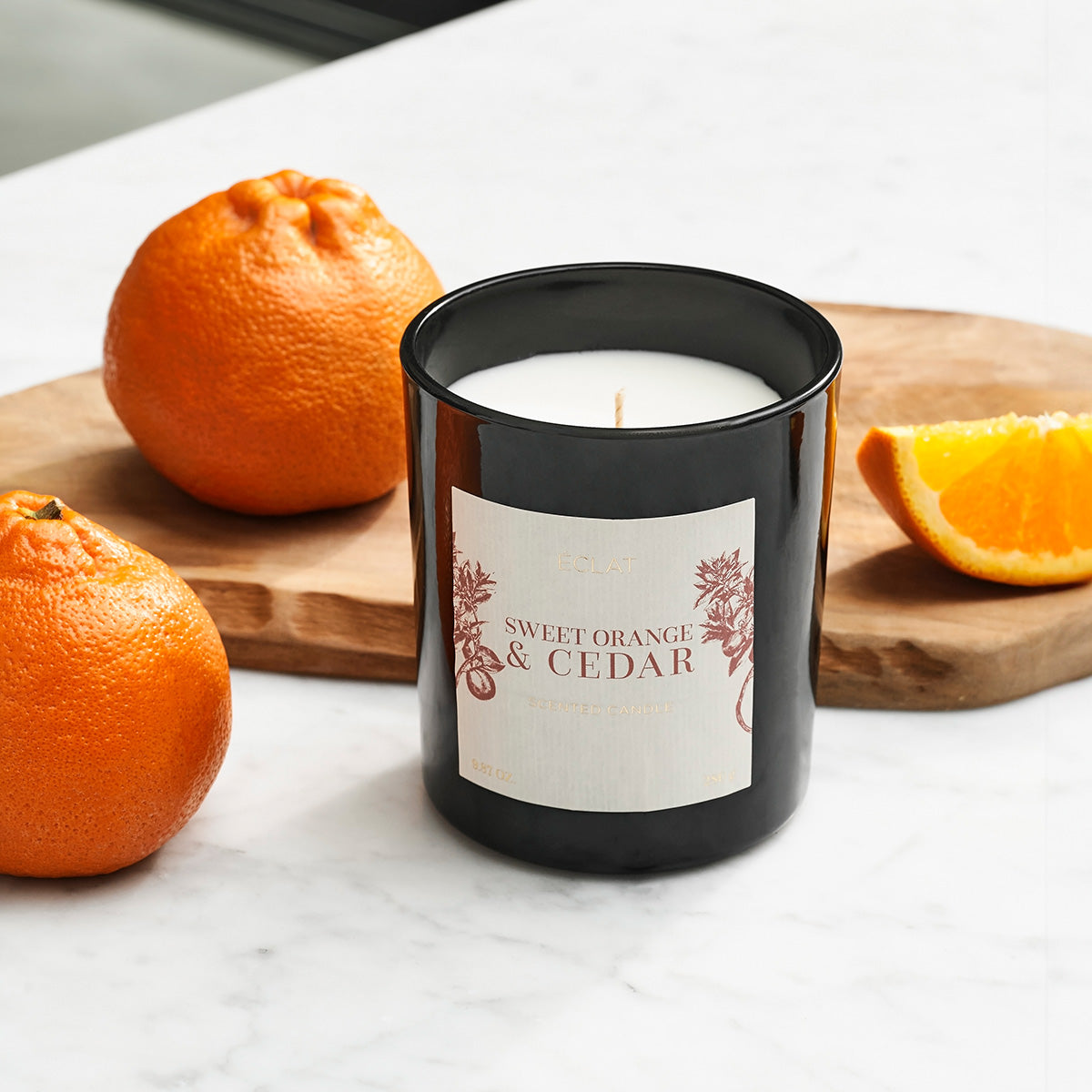 ÉCLAT Sweet Orange & Cedar Candela profumata di soia