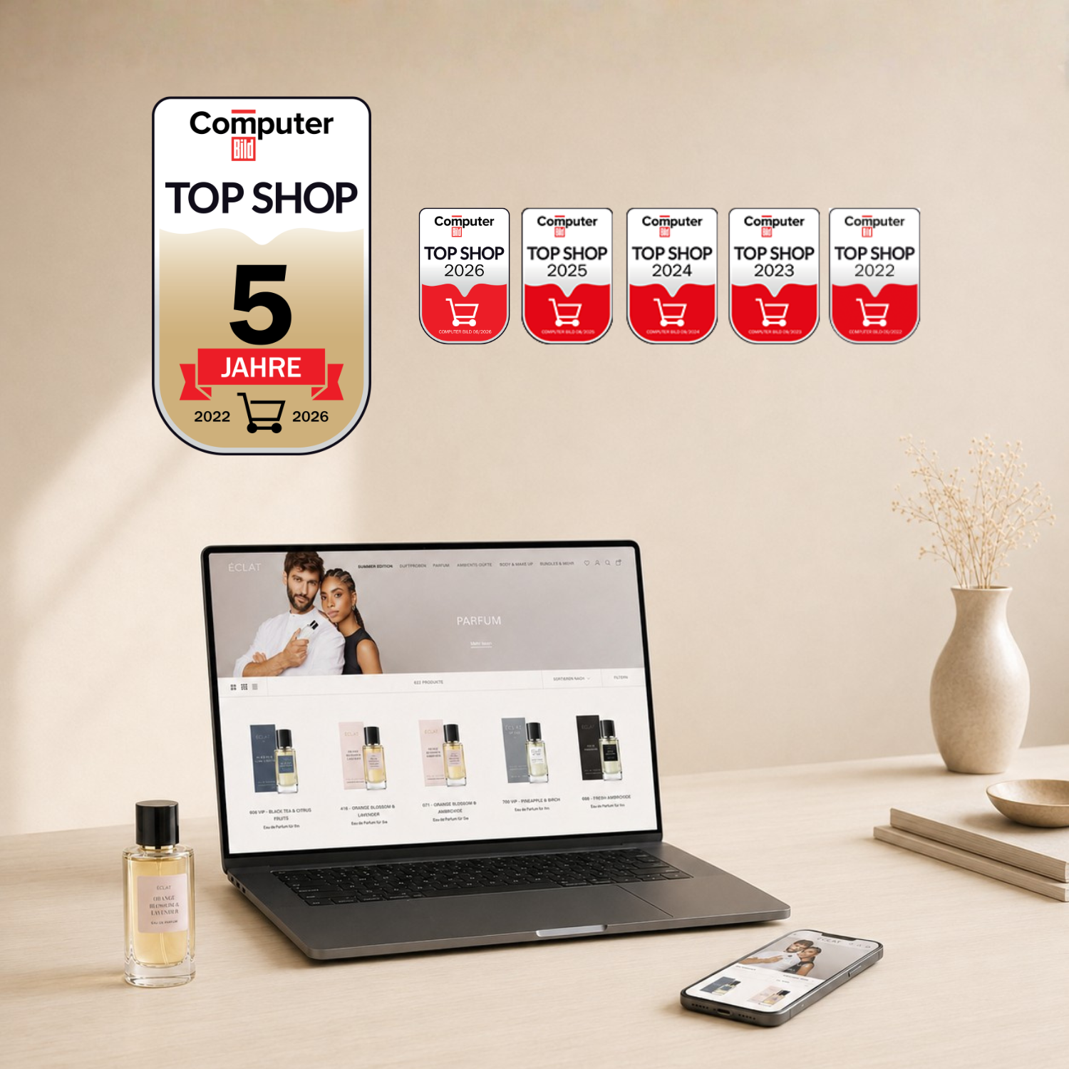 ÉCLAT Named COMPUTER BILD Top Shop 2026: Awarded for the 5th Year in a Row
