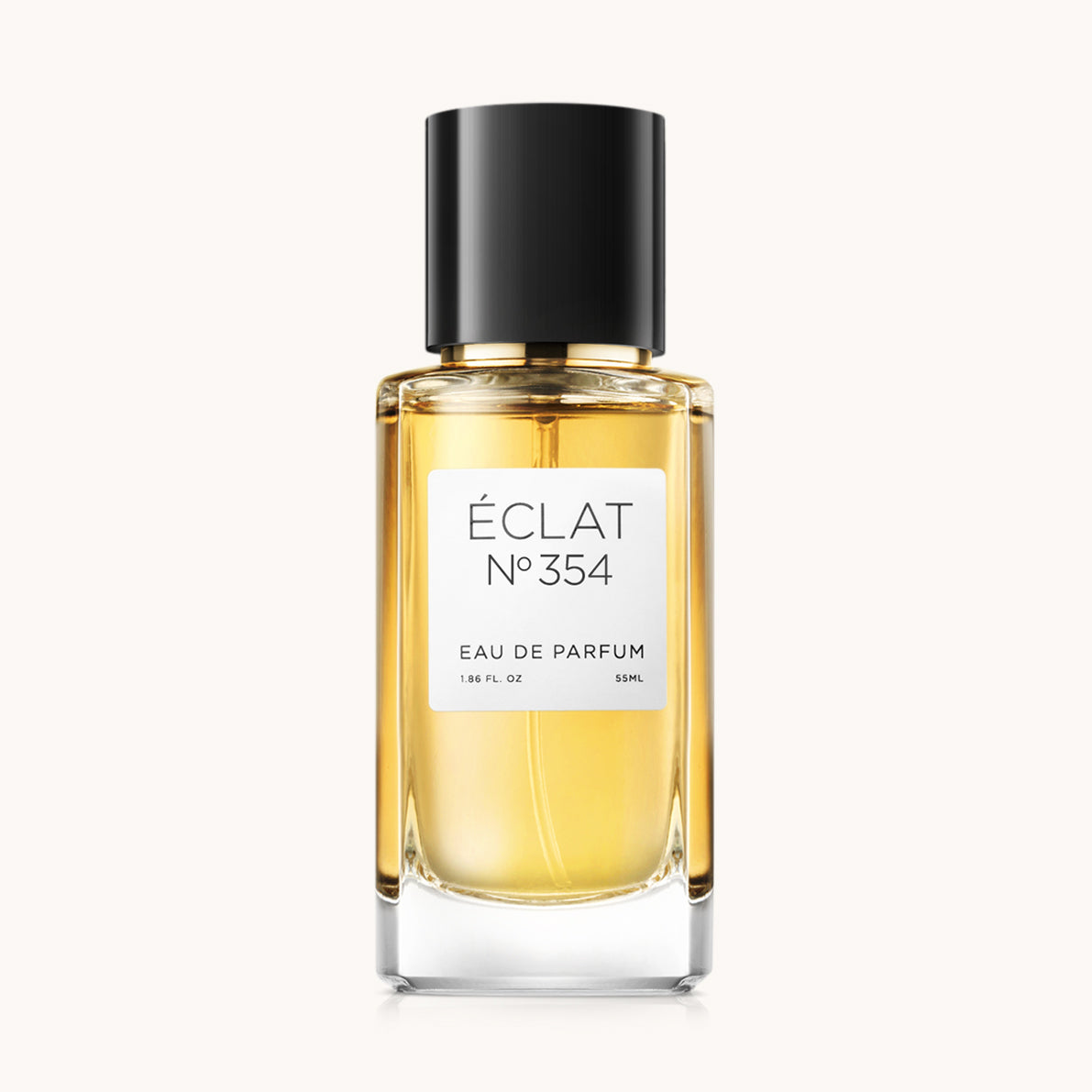 ÉCLAT Floral Ginger in un flacone di vetro con tappo nero ed etichetta bianca.